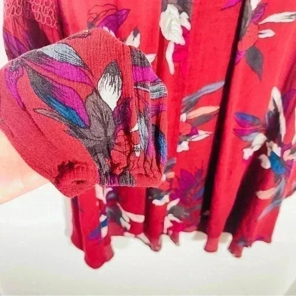 Free People Tree Swing Tunic Electric Orchid Size XS - Picture 7 of 9